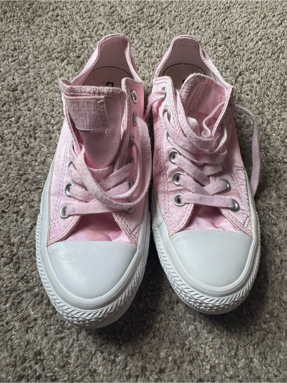 Converse Pink Low-Top Canvas Sneakers